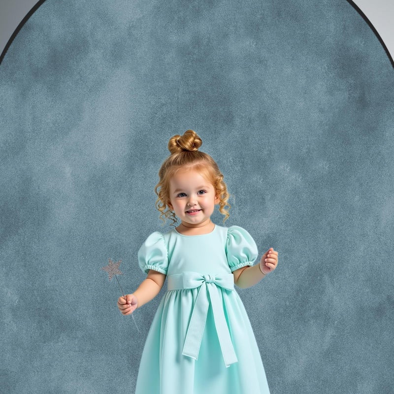 Kate Collapsible Backdrop Pop-up Photo Backdrops Folded Grey Teal for Photography, for Video, for Broadcast, 5x6.5ft - Image 3